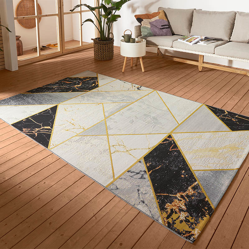HANSE Home Outdoorkleed Noble In-& Outdoor, Tapijt, Weerbestendig, Balkon, Tuin, Woonkamer, Goud