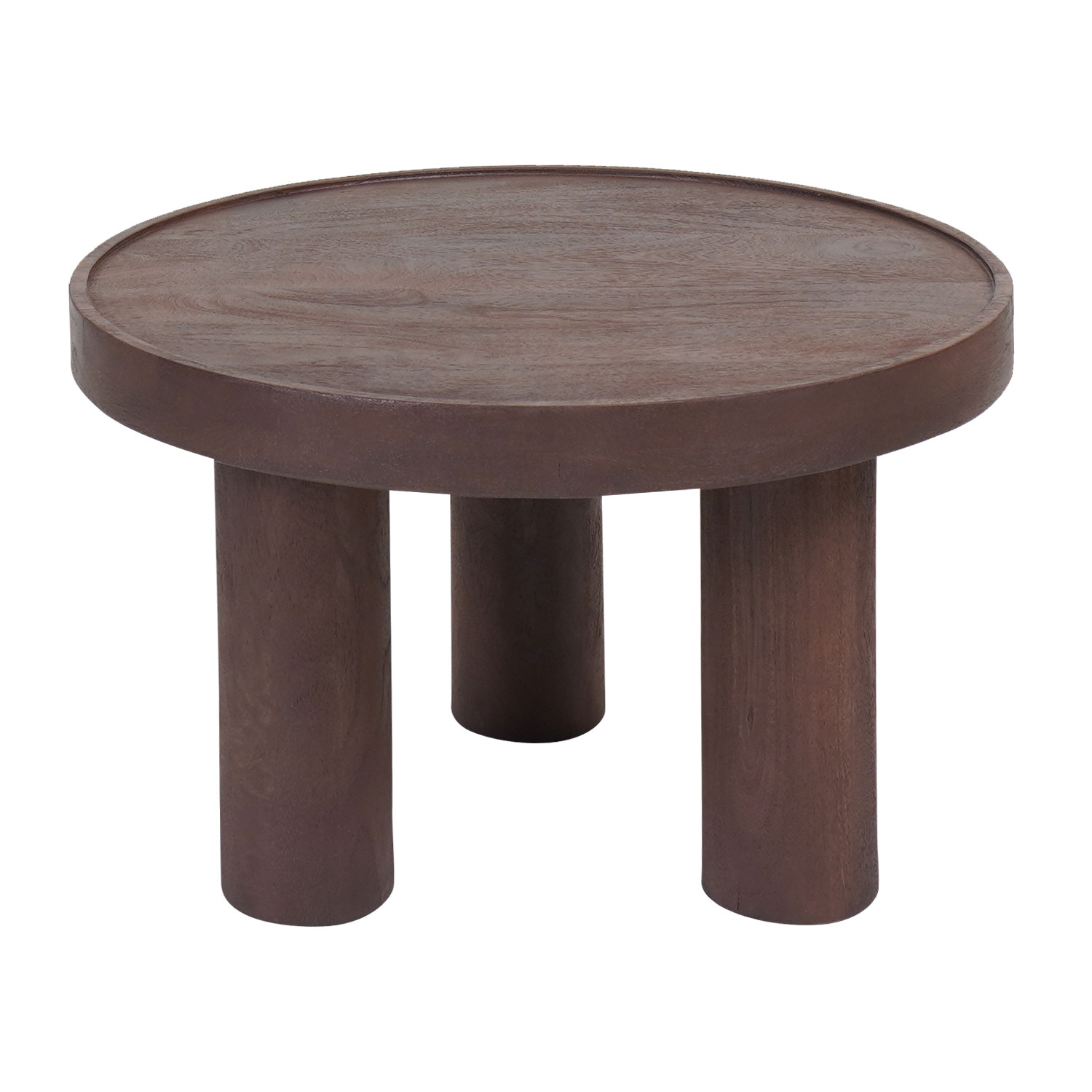 Het Steigerhouthuis Salontafel Tias ø60 cm - Espresso Mangohout
