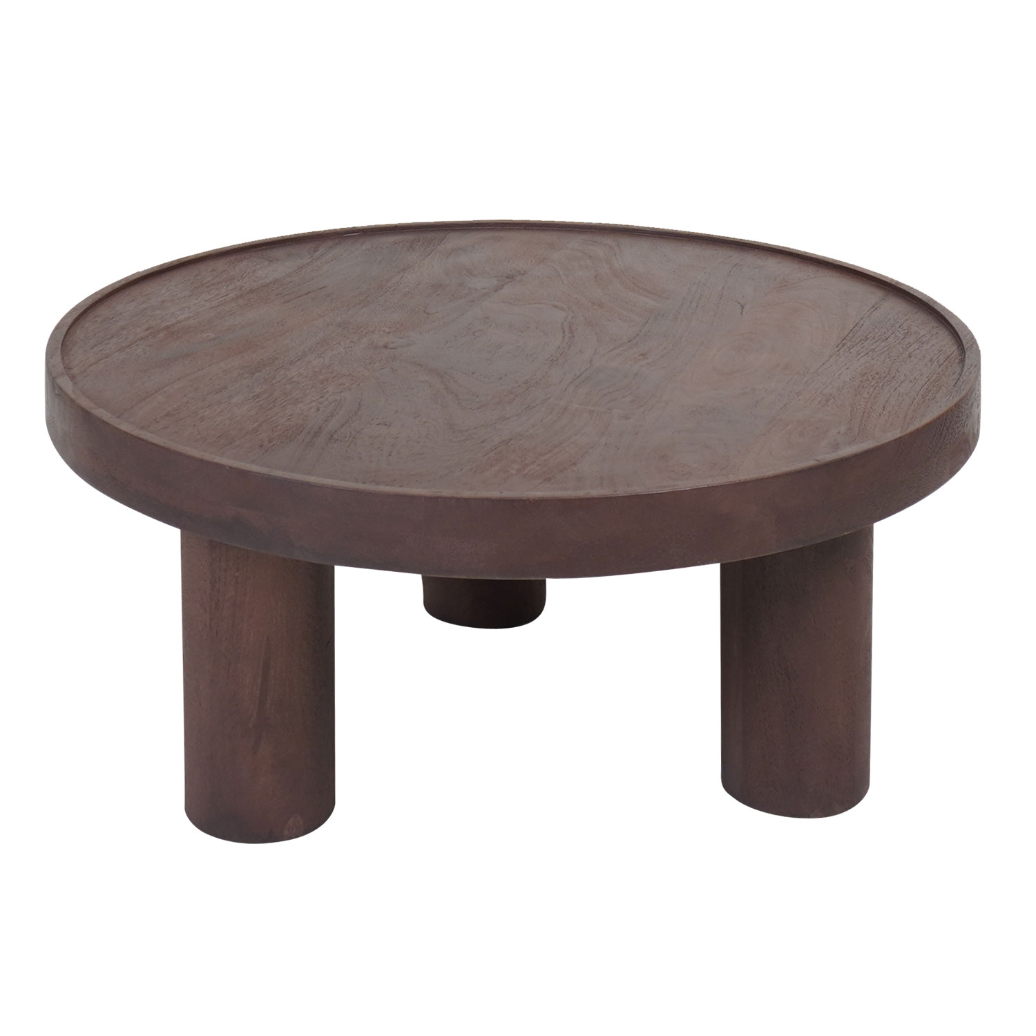 Het Steigerhouthuis Salontafel Tias ø70 cm - Espresso Mangohout