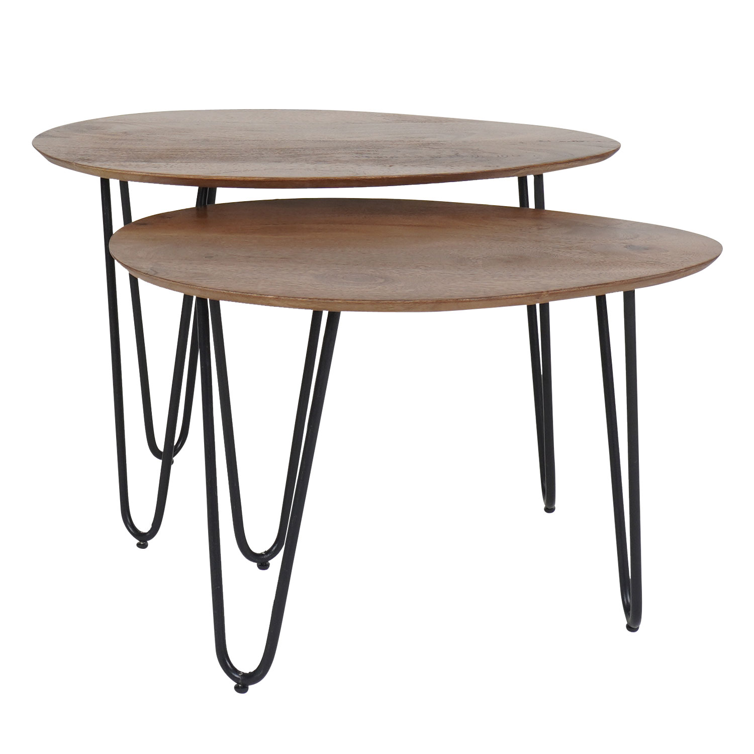 Het Steigerhouthuis Salontafel Fabio - Mangohout - Set van 2
