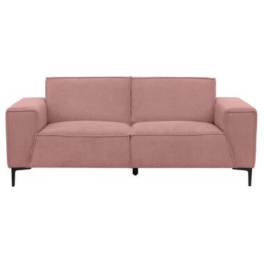 Leen Bakker Bank Romy 2-zits - stof Curio - roze