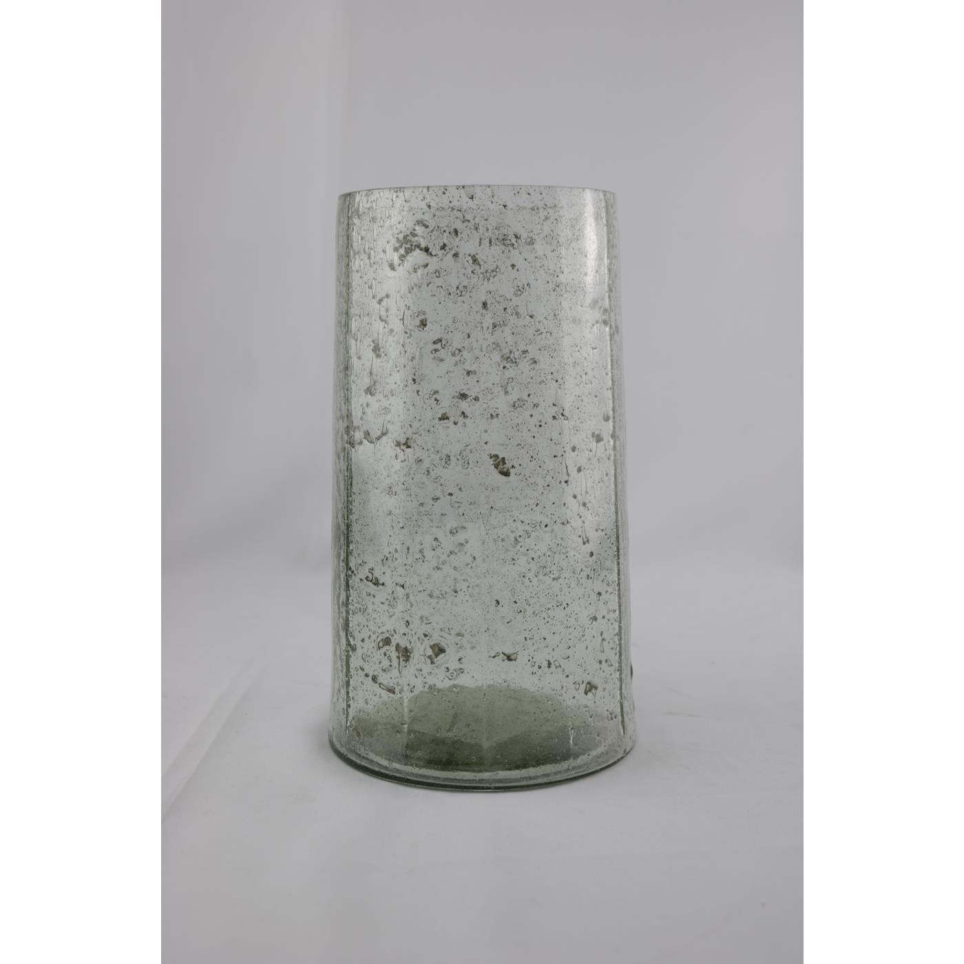 Mansion Atmosphere Vaas bubbel glas 16x16x27cm