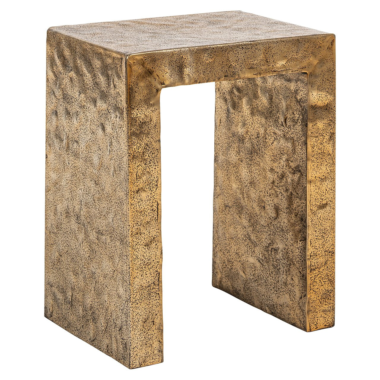 Richmond Interiors Richmond Bijzettafel Novan Brushed gold, 40 x 29cm - Goud