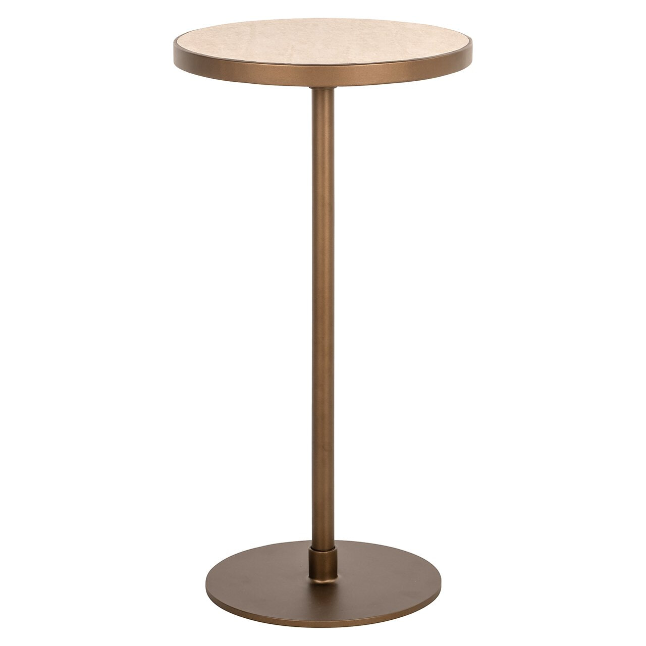 Richmond Interiors Richmond Ronde Bijzettafel Selly Porselein, 35cm - Beige