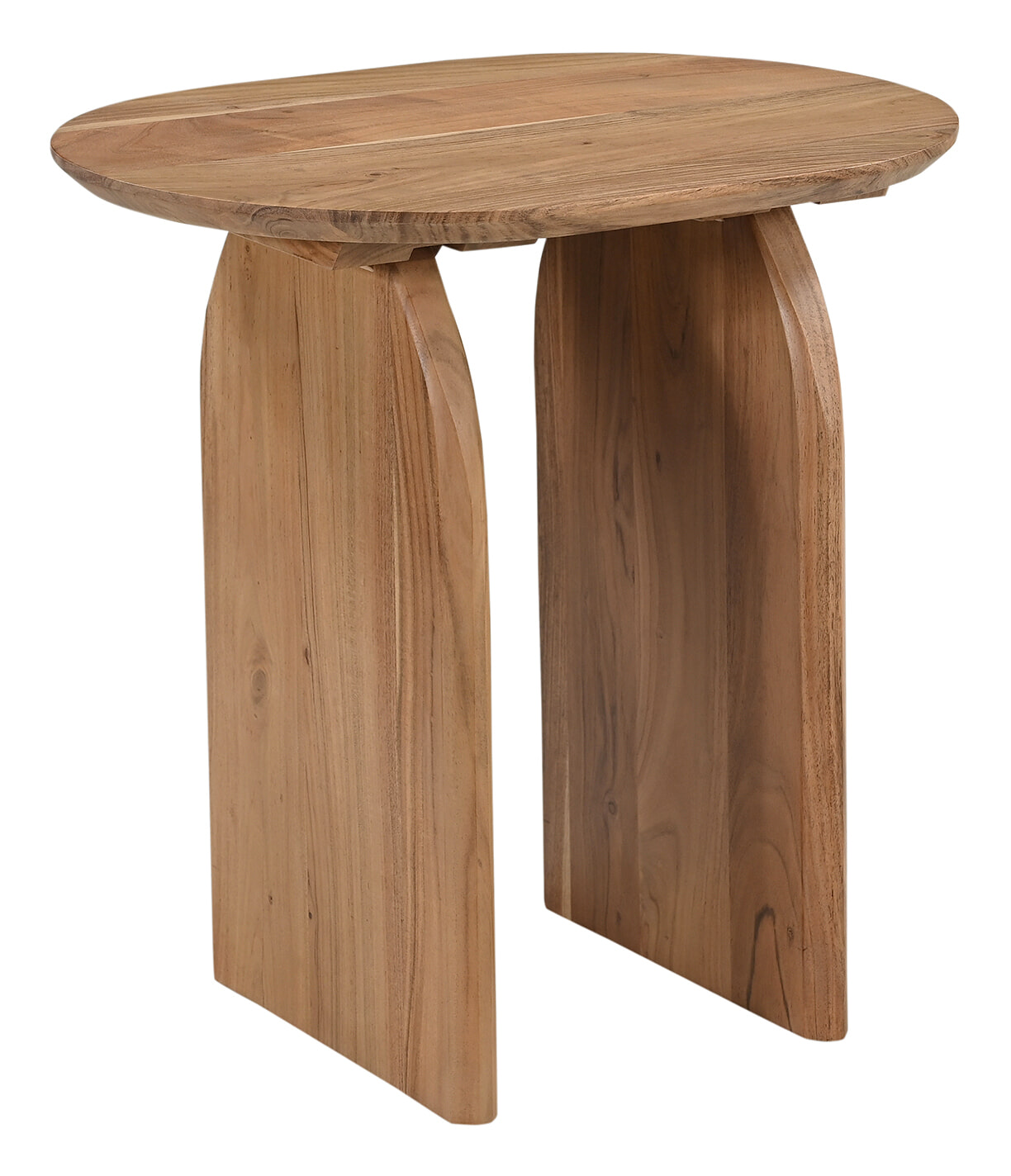 Artistiq Living Artistiq Ovale Bijzettafel Sequia Acaciahout, 60 x 45cm - Bruin