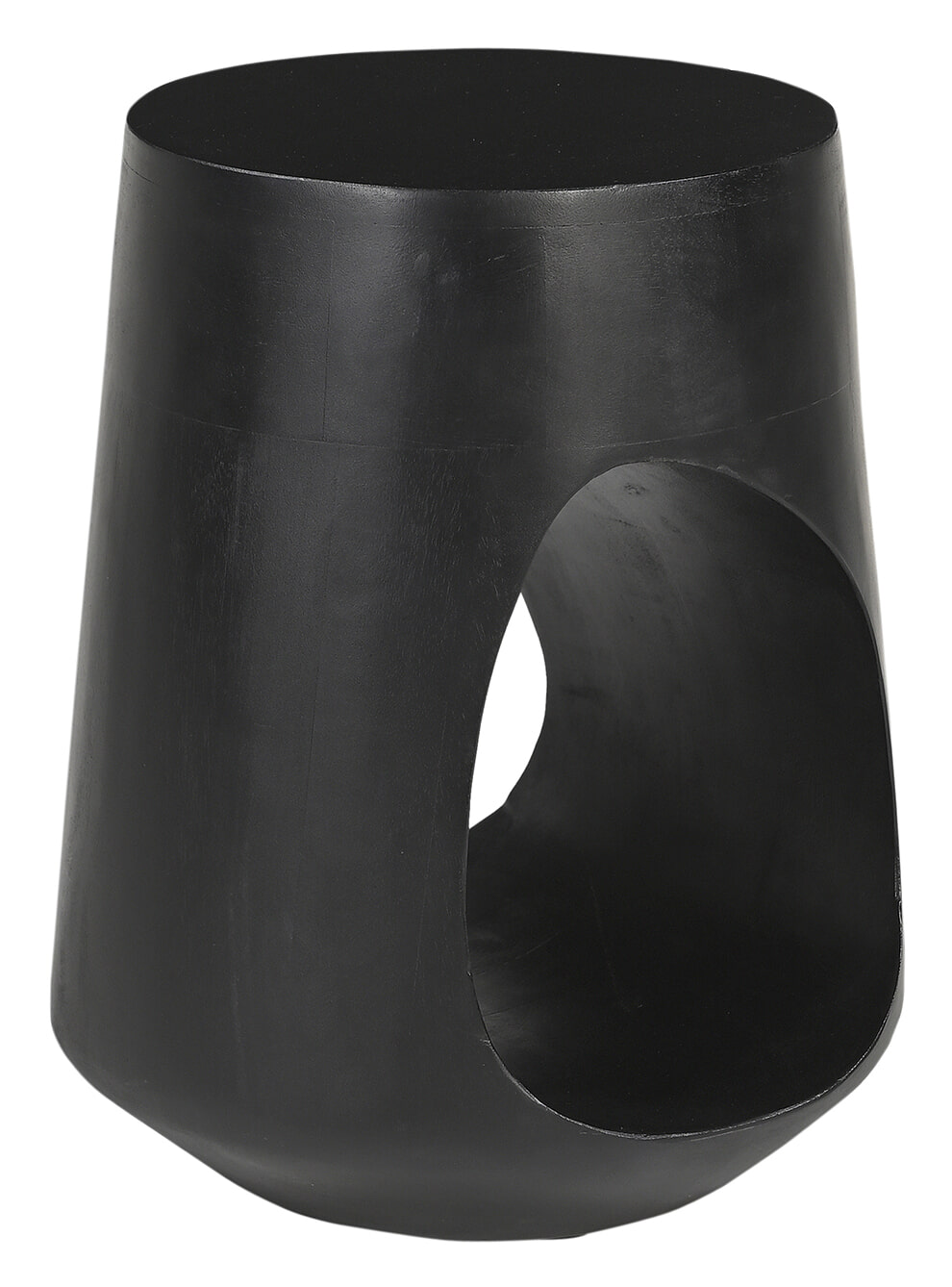Artistiq Living Artistiq Ronde Bijzettafel Khaleel Mangohout, 32cm - Zwart