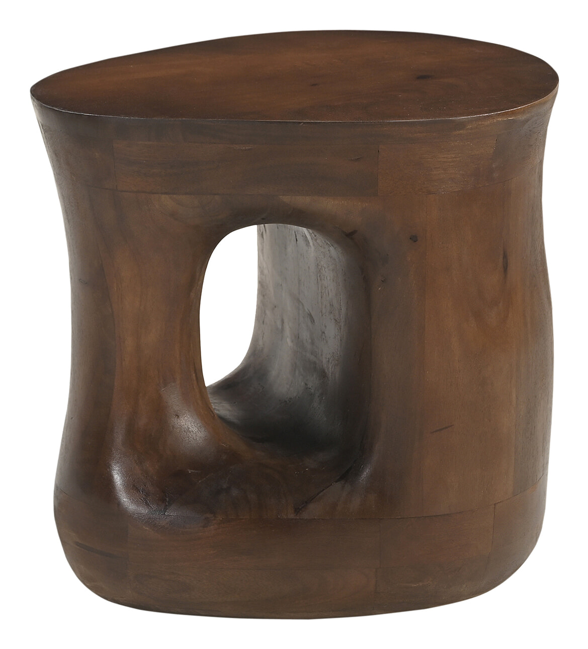 Artistiq Living Artistiq Organische Bijzettafel Khaleel Mangohout, 40 x 36cm - Bruin
