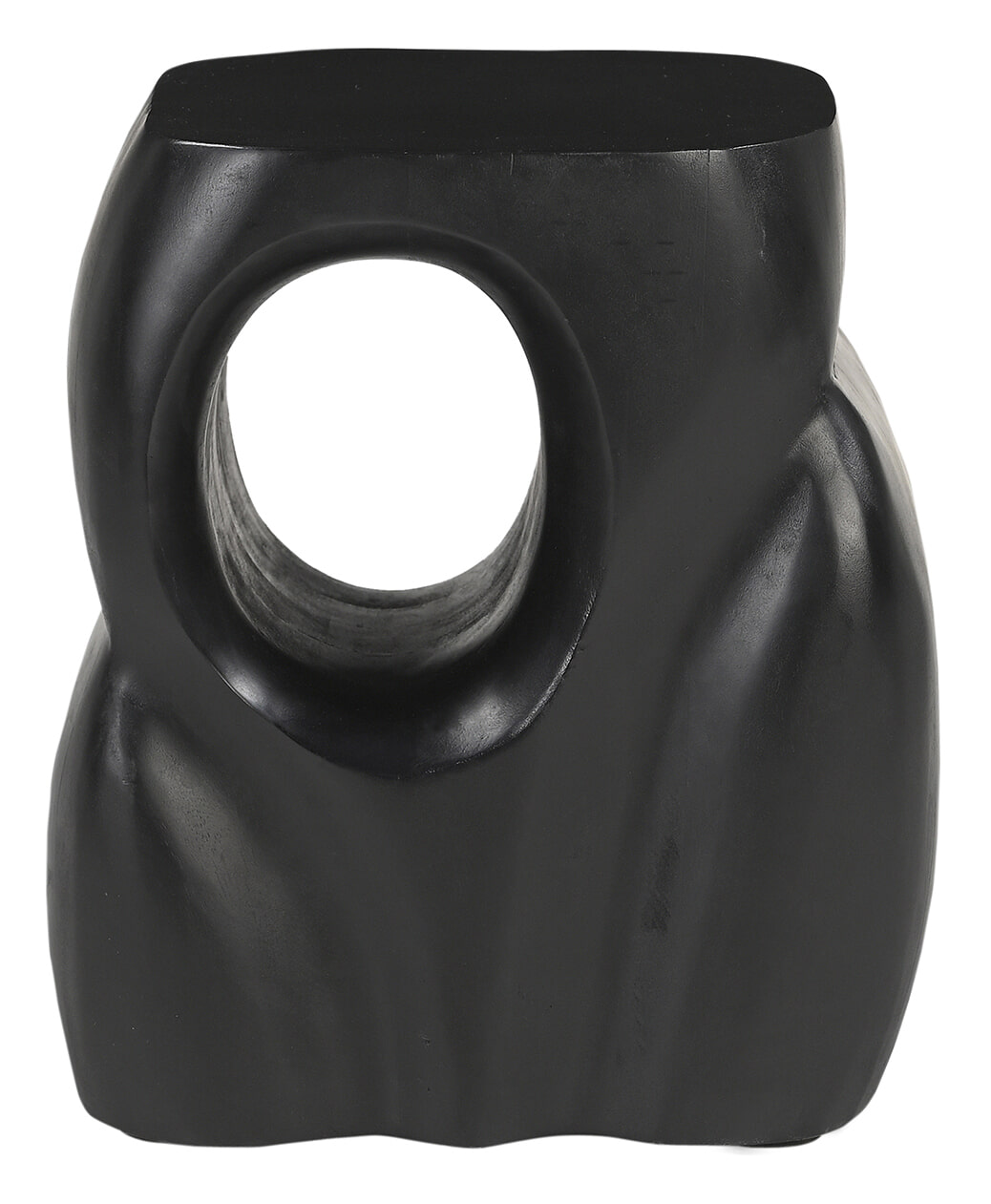 Artistiq Living Artistiq Organische Bijzettafel Khaleel Mangohout, 36 x 26cm - Zwart