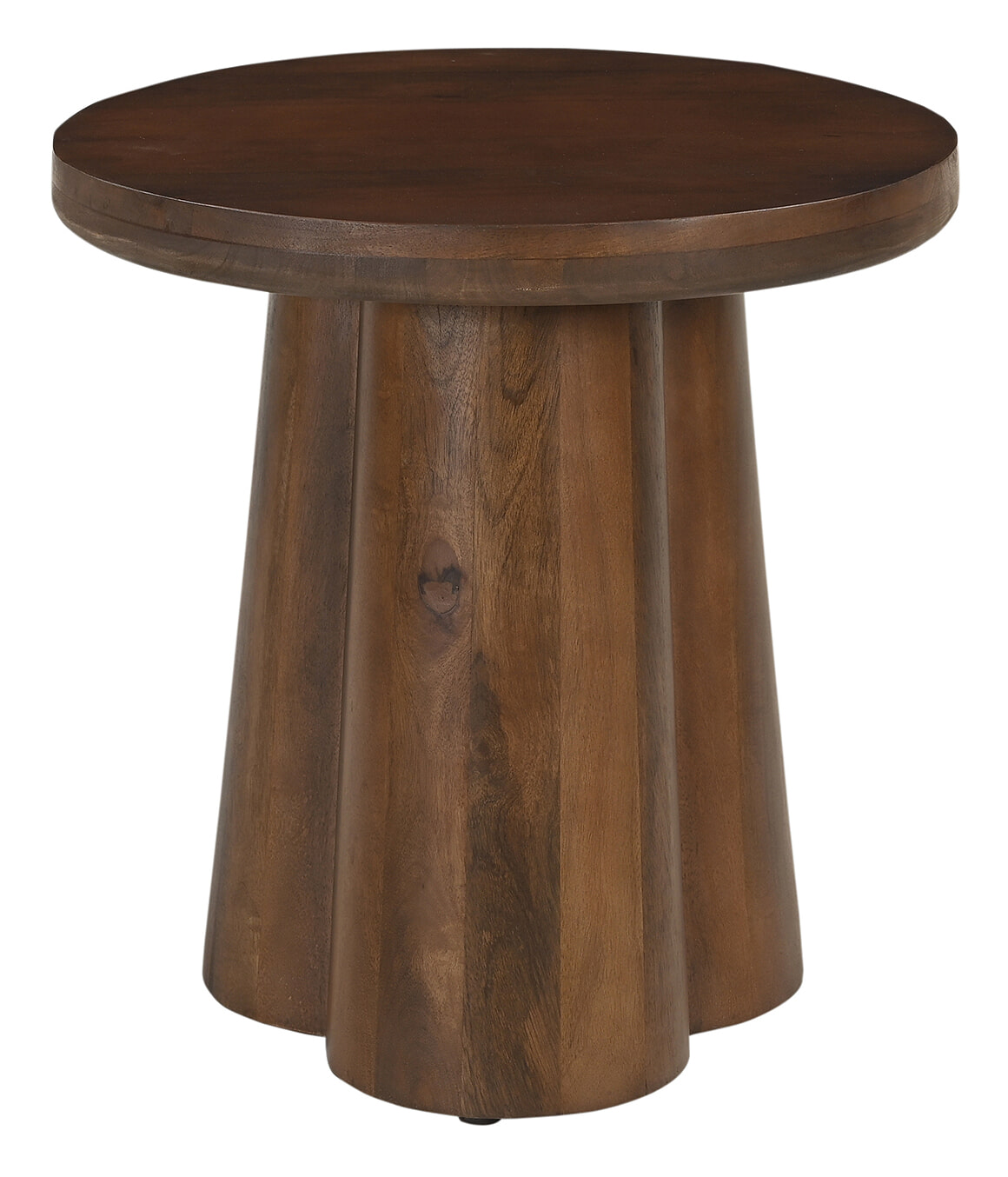 Artistiq Living Artistiq Ronde Bijzettafel Effrey Mangohout, 50cm - Bruin