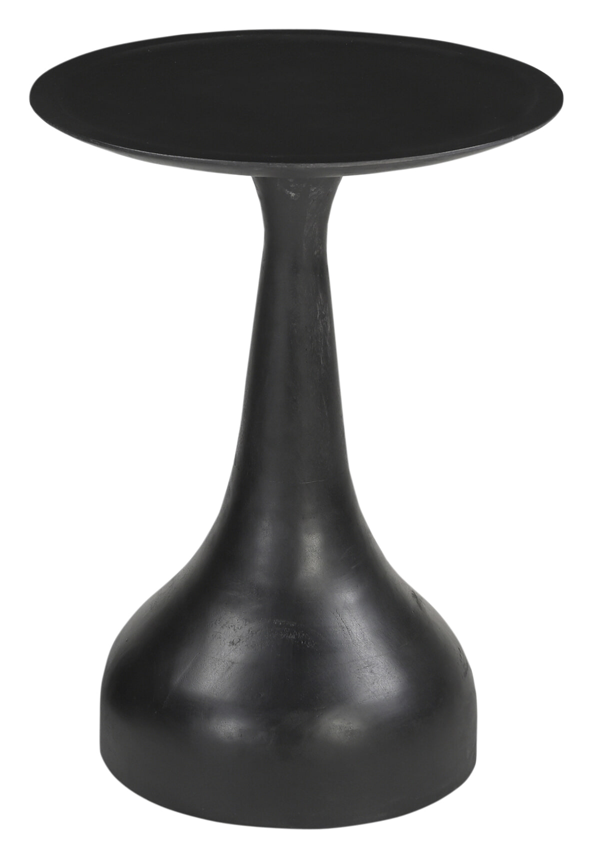 Artistiq Living Artistiq Ronde Bijzettafel Macio Mangohout, 38cm - Zwart