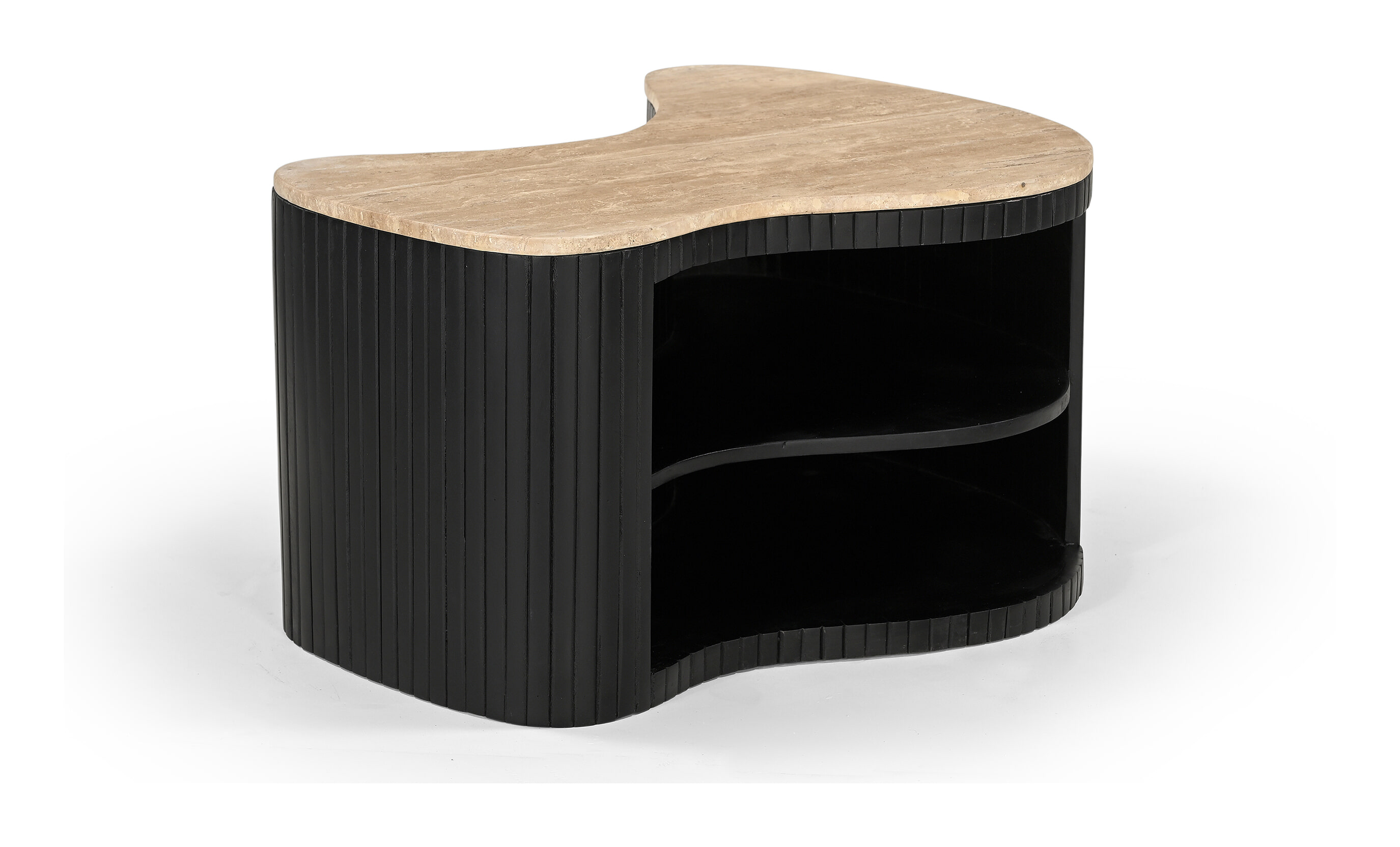 Artistiq Living Artistiq Organische Salontafel Hau Mangohout, 60 x 40cm - Zwart
