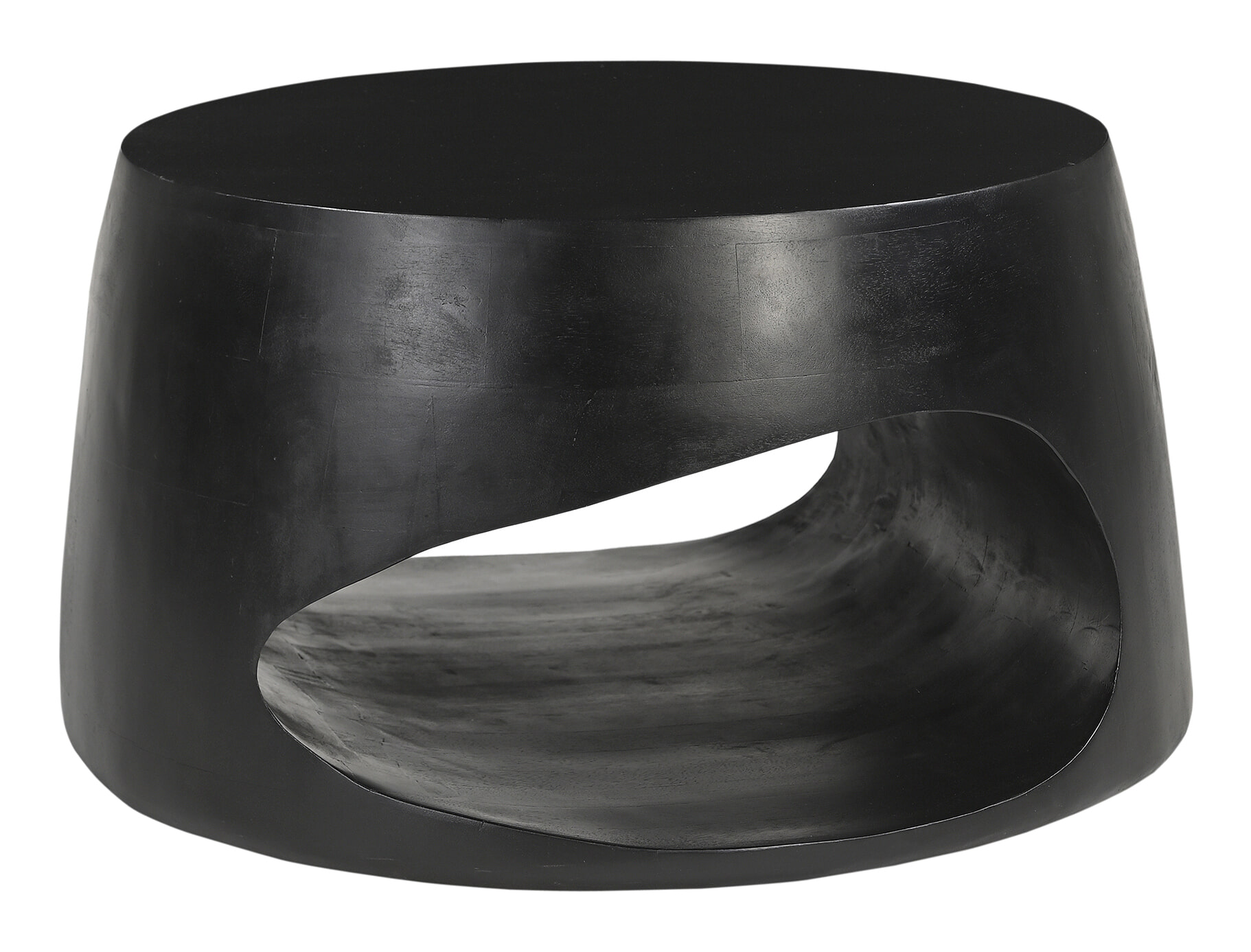 Artistiq Living Artistiq Ronde Salontafel Khaleel Mangohout, 75cm - Zwart