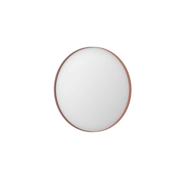 Ink SP15 Spiegel - 60x4x60cm - rond - verzonken in aluminium kader - aluminium koper geborsteld 8408564