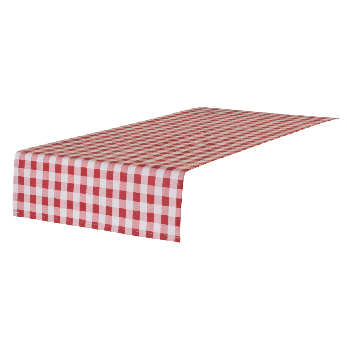 PULSIVA Tafelloper Square; 40x130 cm (BxL); rood/wit; rechthoekig