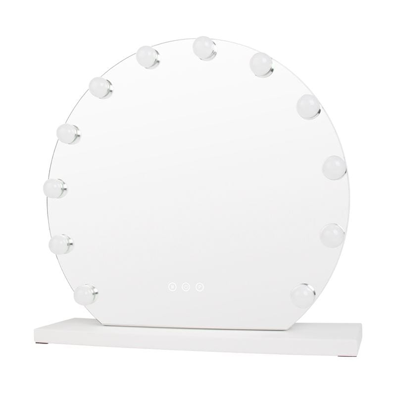 UNIQ Londen Ronde Make-upspiegel met 12 LED-lampen en Touch-functie