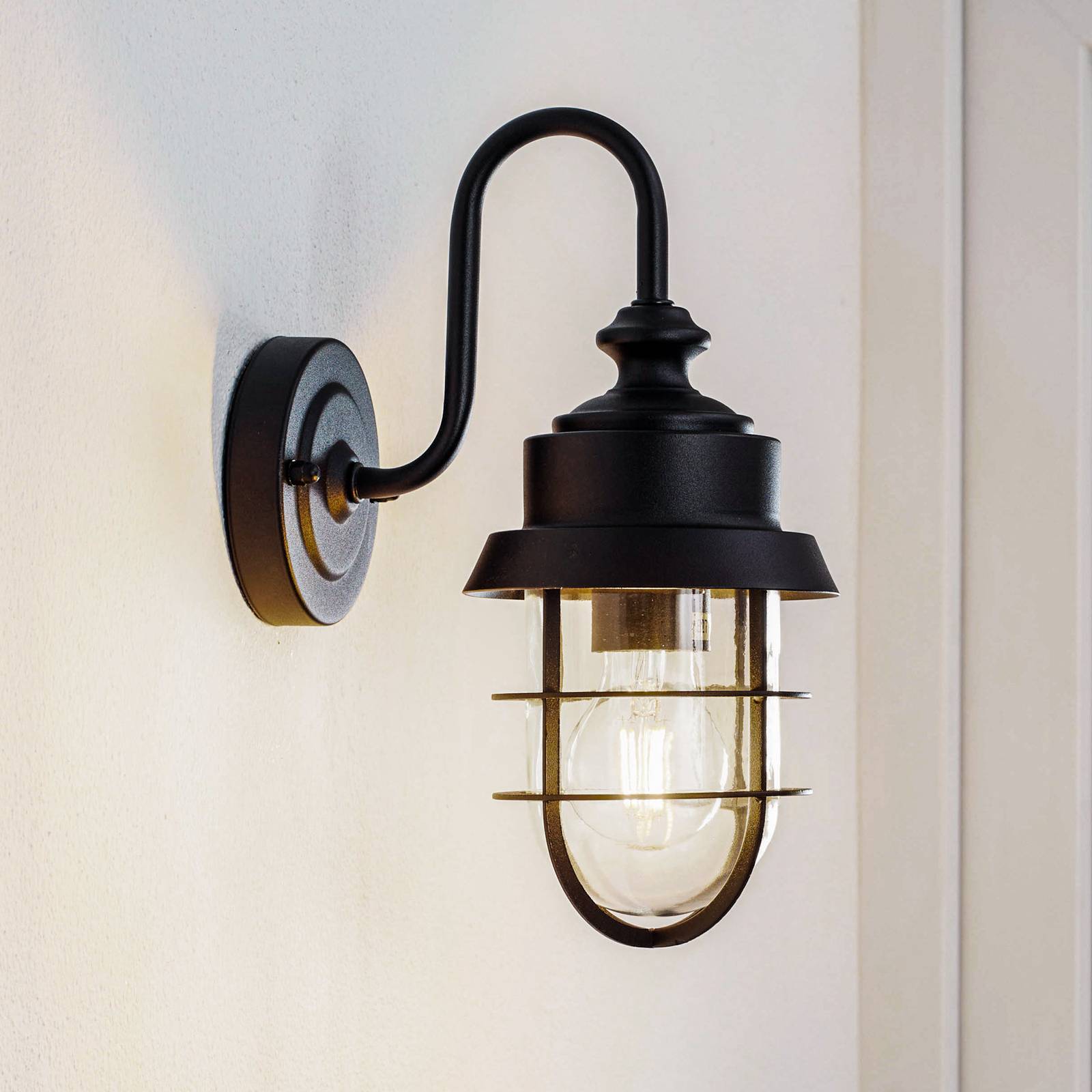 LINDBY Rellidia buitenwandlamp met kooikap