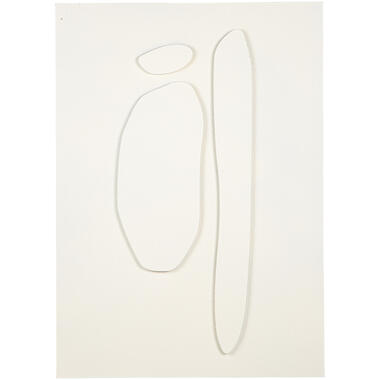 Leen Bakker Decopaneel Nordic 2 off-white mdf 70x50 cm
