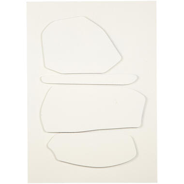 Leen Bakker Decopaneel Nordic off-white mdf - 70x50 cm