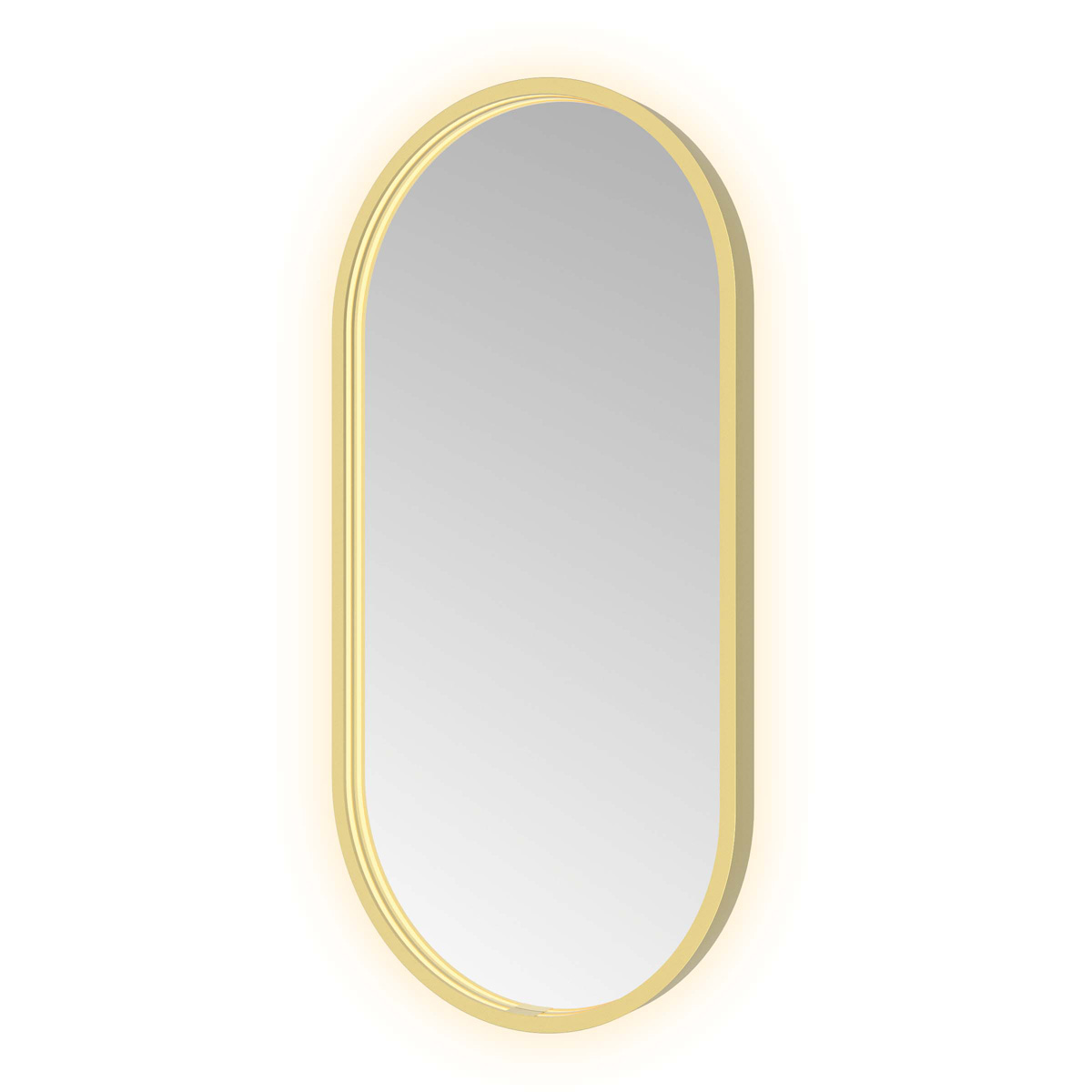 Hotbath &More Oval spiegel ovaal 40x80cm geborsteld messing PVD