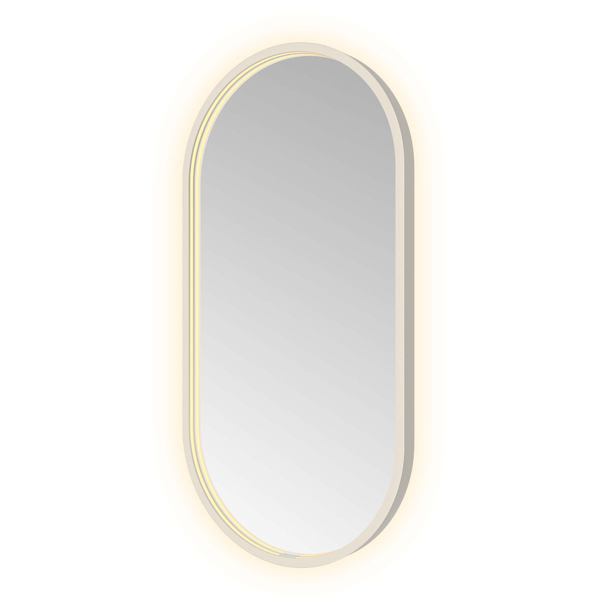 Hotbath &More Oval spiegel ovaal 40x80cm RVS