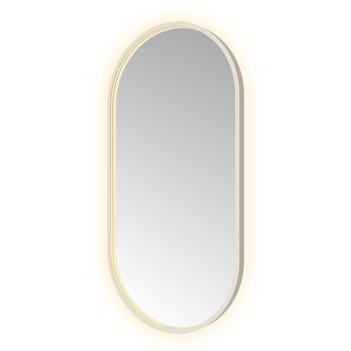 Hotbath &More Oval spiegel ovaal 50x100cm RVS