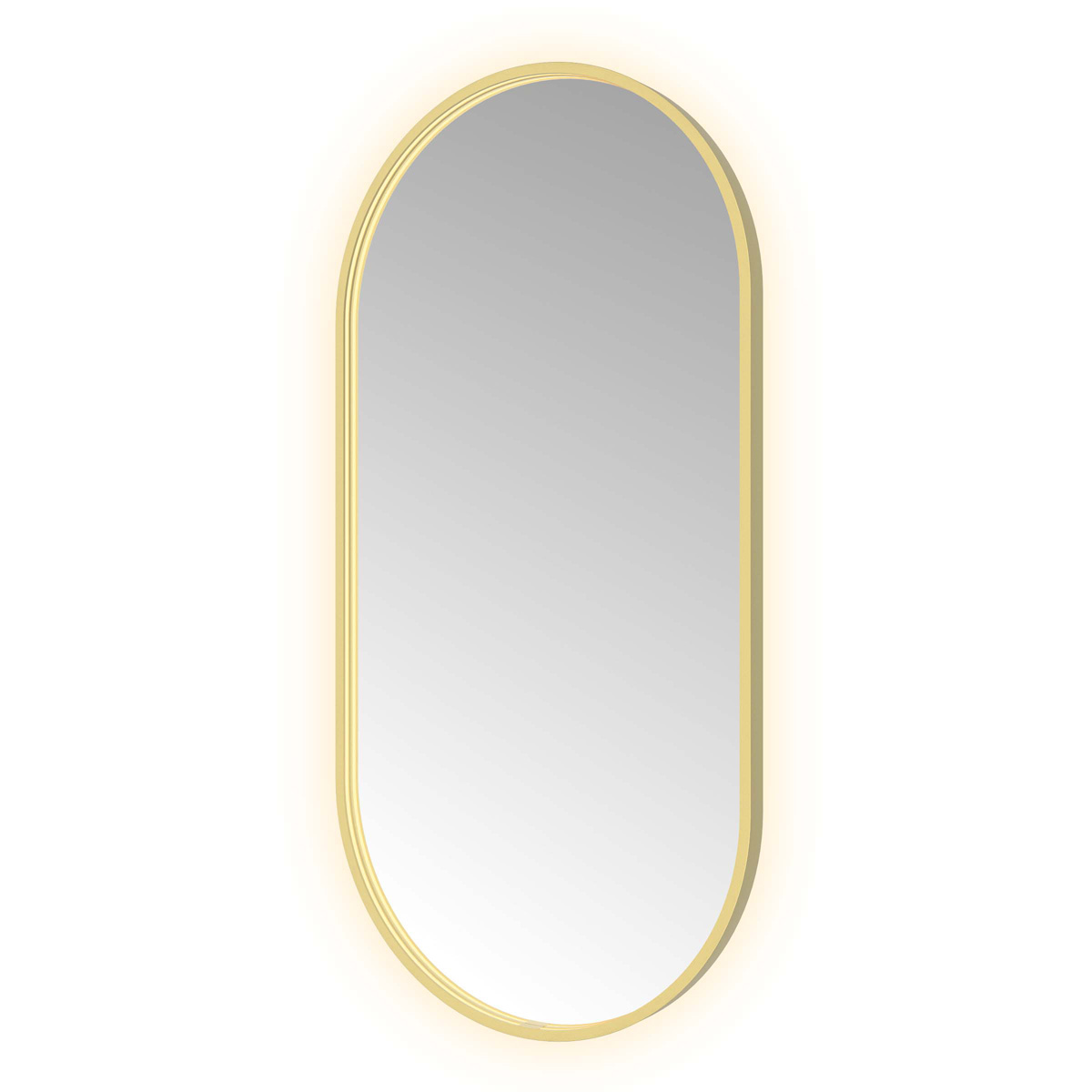 Hotbath &More Oval spiegel ovaal 60x120cm geborsteld messing PVD
