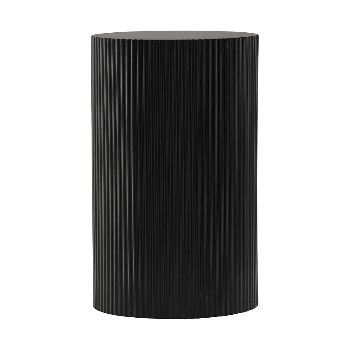 Nest living Asa houten bijzettafel zwart - Ø 31 cm