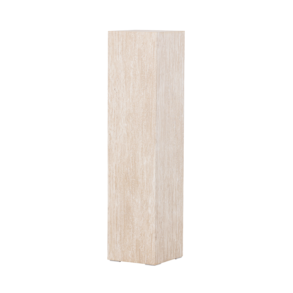 Nest living Rana houten decoratieve zuil beige - 95 x 23 cm