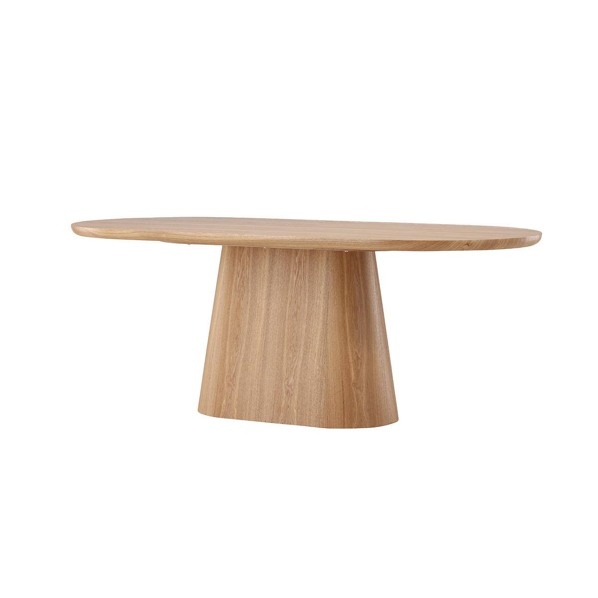 Nest living Cody houten ovale eettafel naturel - 200 x 76 cm