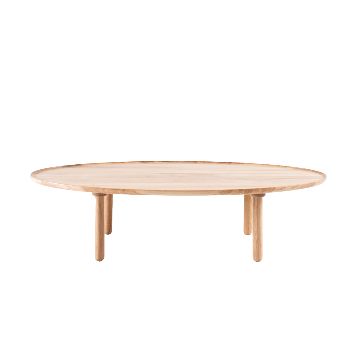 Gazzda Mu coffee table houten salontafel whitewash - 120 x 65 cm