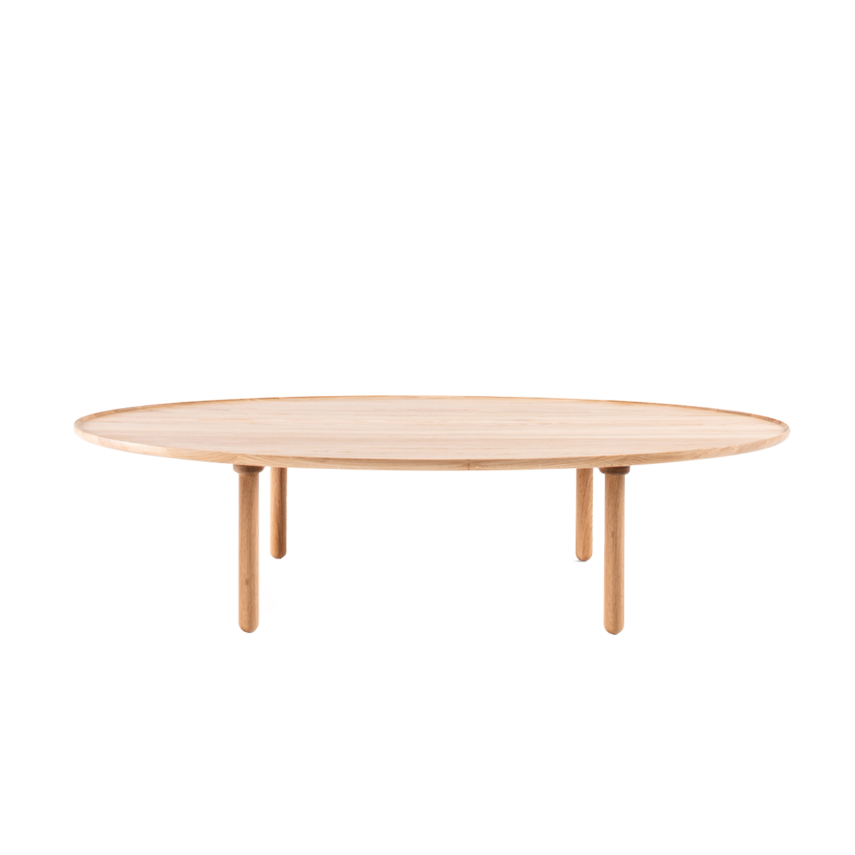 Gazzda Mu coffee table houten salontafel whitewash - 150 x 80 cm