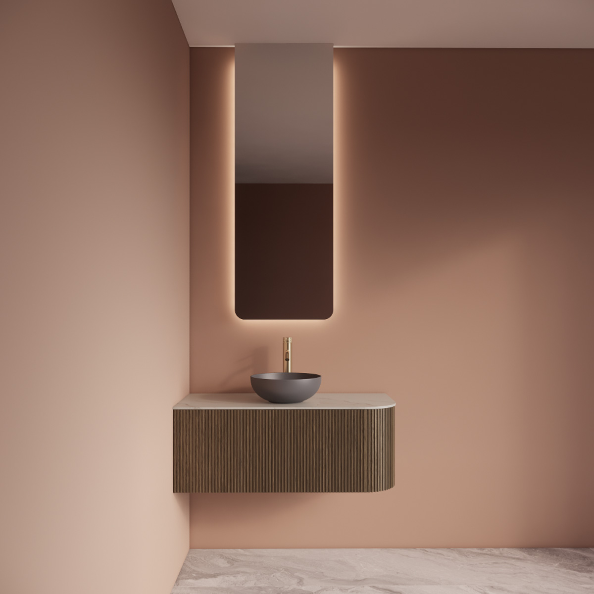 Gliss Design Lucis spiegel rechthoekig 50x120cm met handsensor