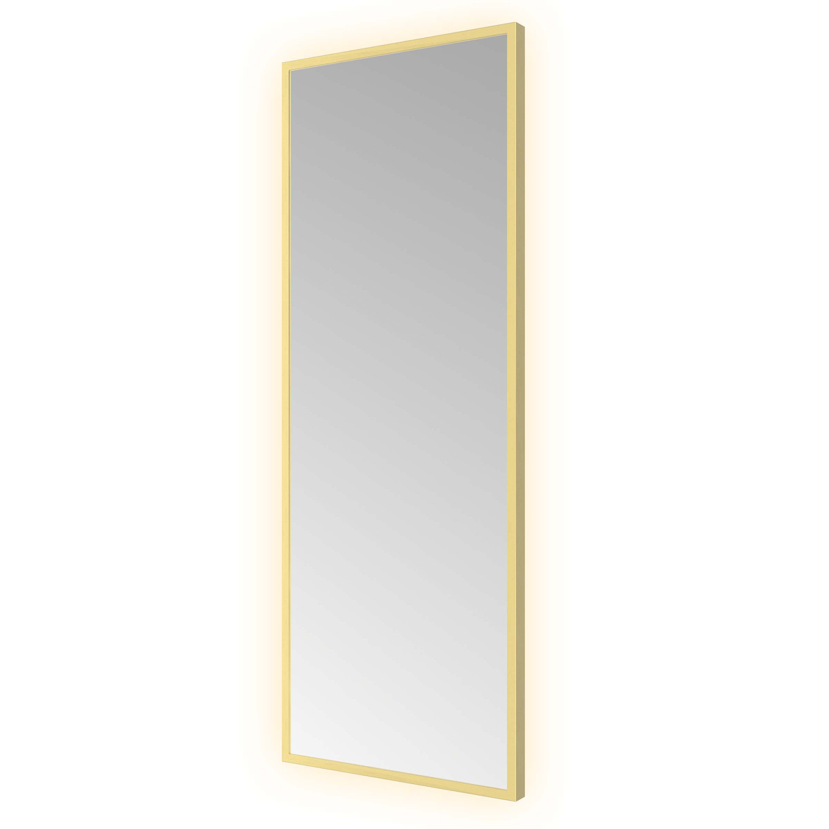 Hotbath &More Square rechthoekige spiegel 30x80cm geborsteld messing PVD