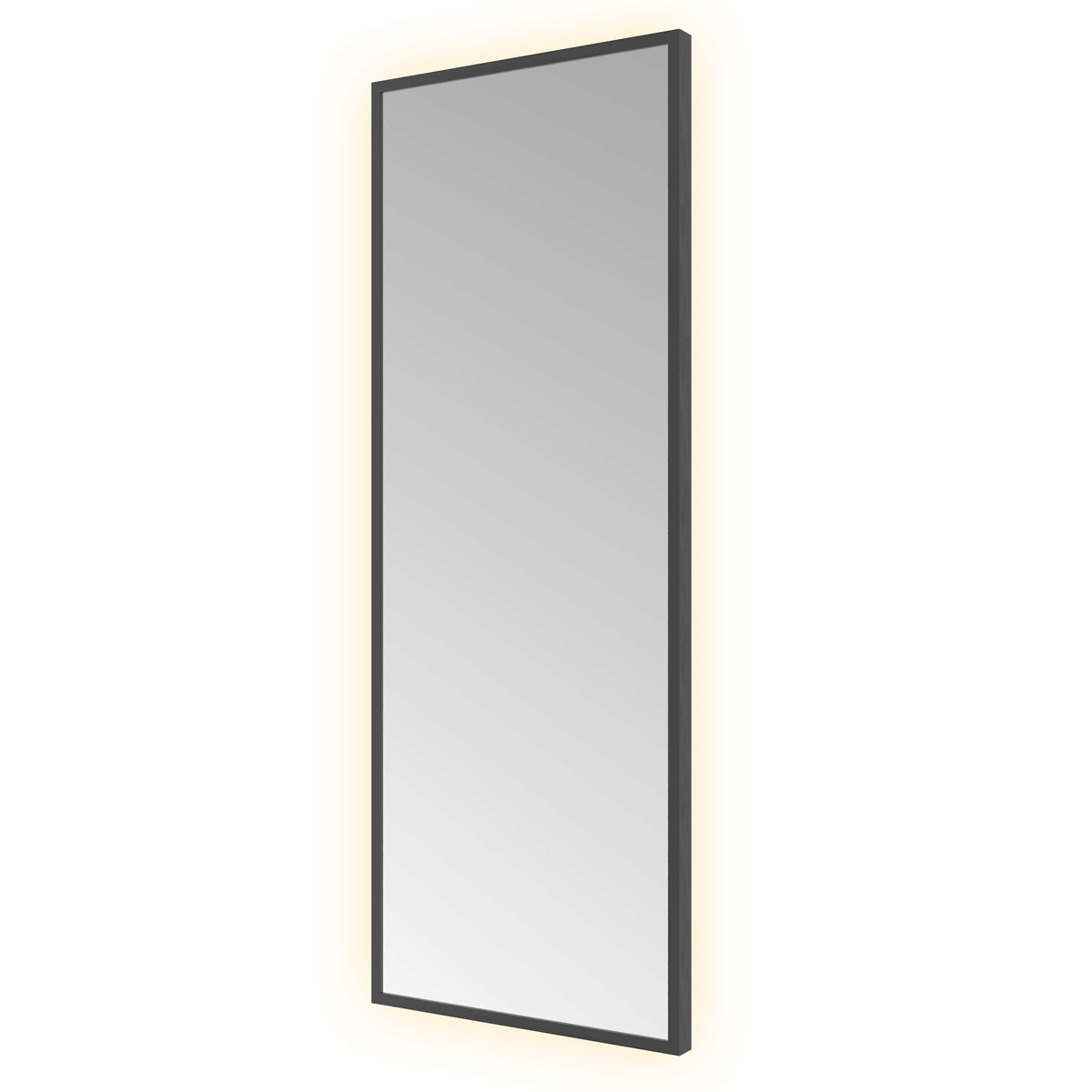 Hotbath &More Square rechthoekige spiegel 30x80cm geborsteld zwart PVD