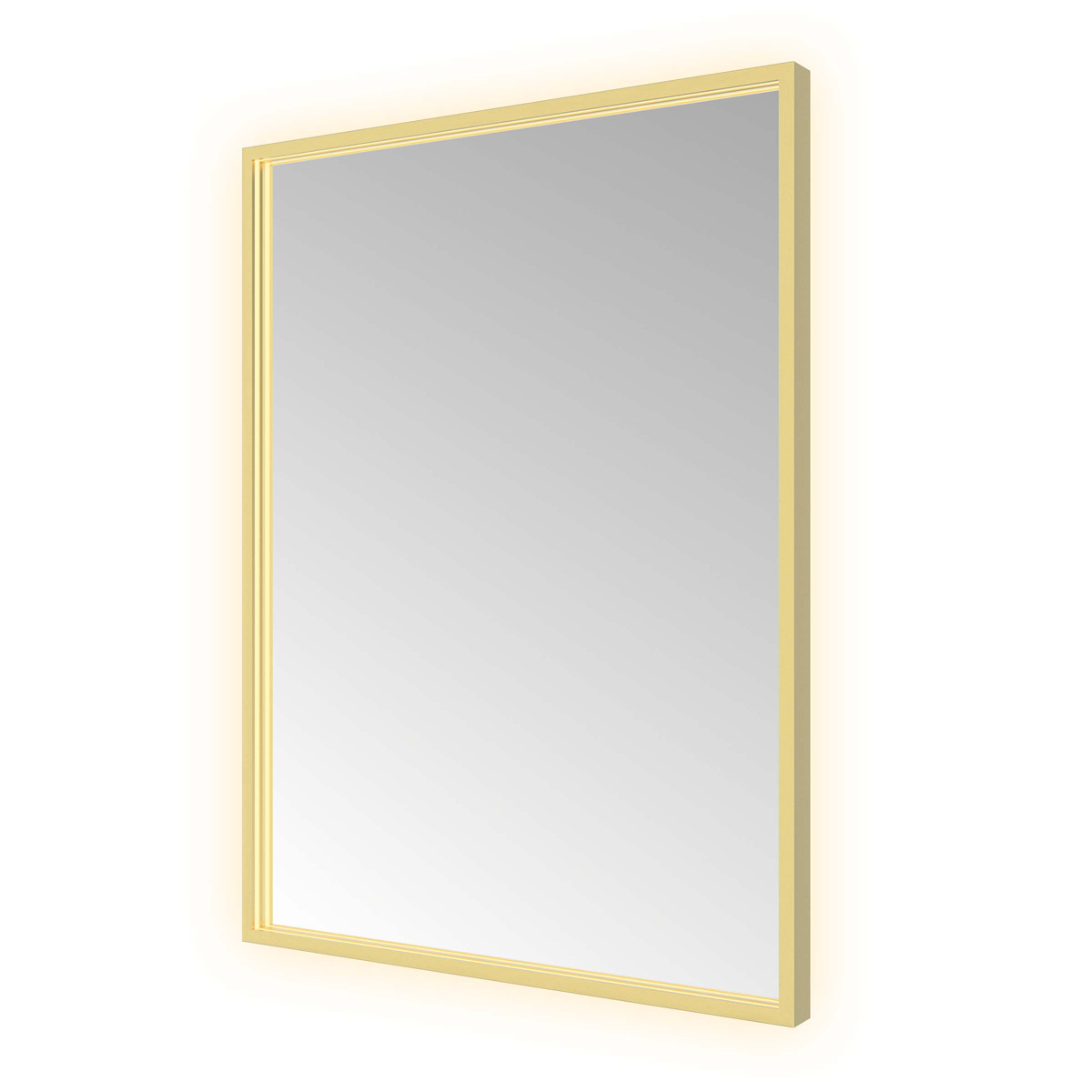 Hotbath &More Square rechthoekige spiegel 60x80cm geborsteld messing PVD