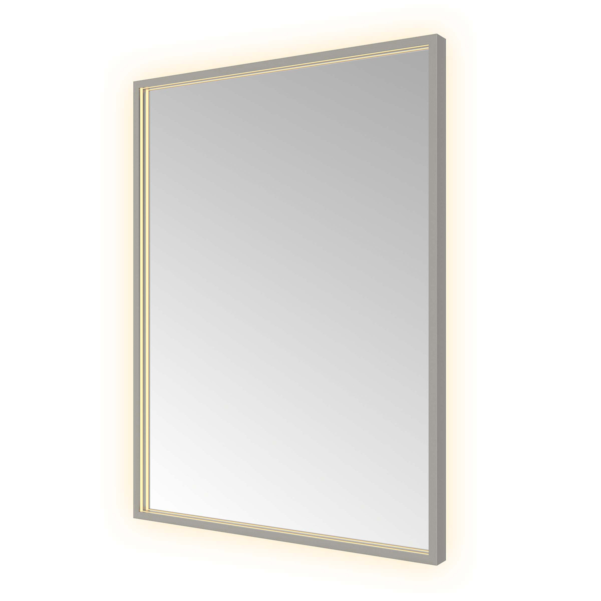 Hotbath &More Square rechthoekige spiegel 60x80cm geborsteld gunmetal PVD