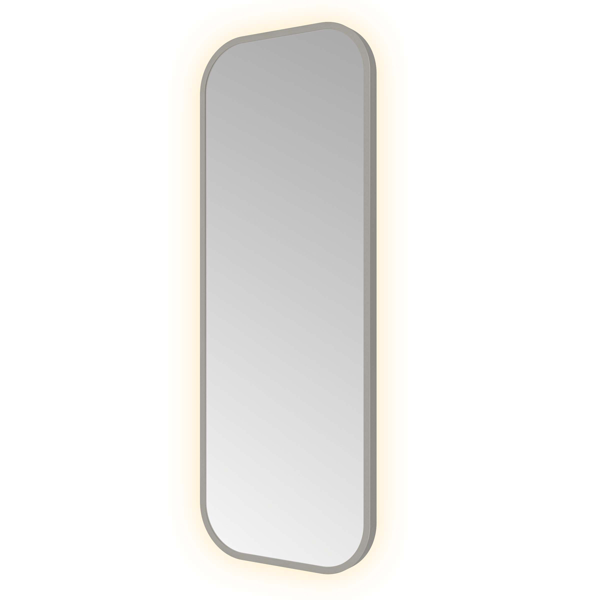 Hotbath &More Soft Square rechthoekige spiegel 30x80cm geborsteld gunmetal PVD