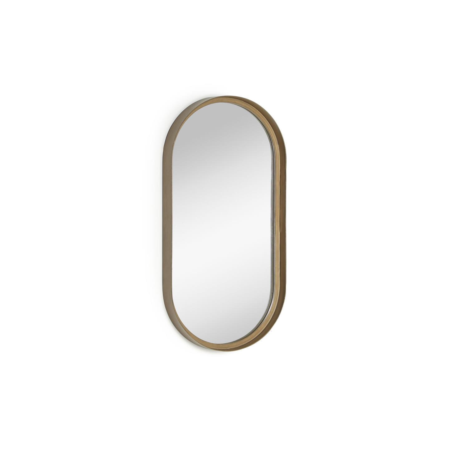 Kave Home Ovale Spiegel Tiare Goud, 62 x 31cm - Ovaal