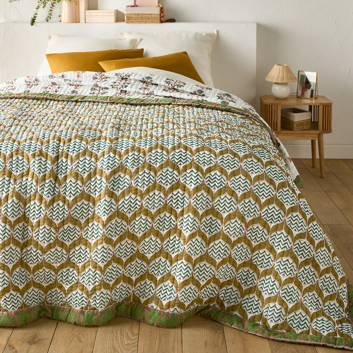 LA REDOUTE INTERIEURS Beddensprei in kantha voilekatoen Malyam