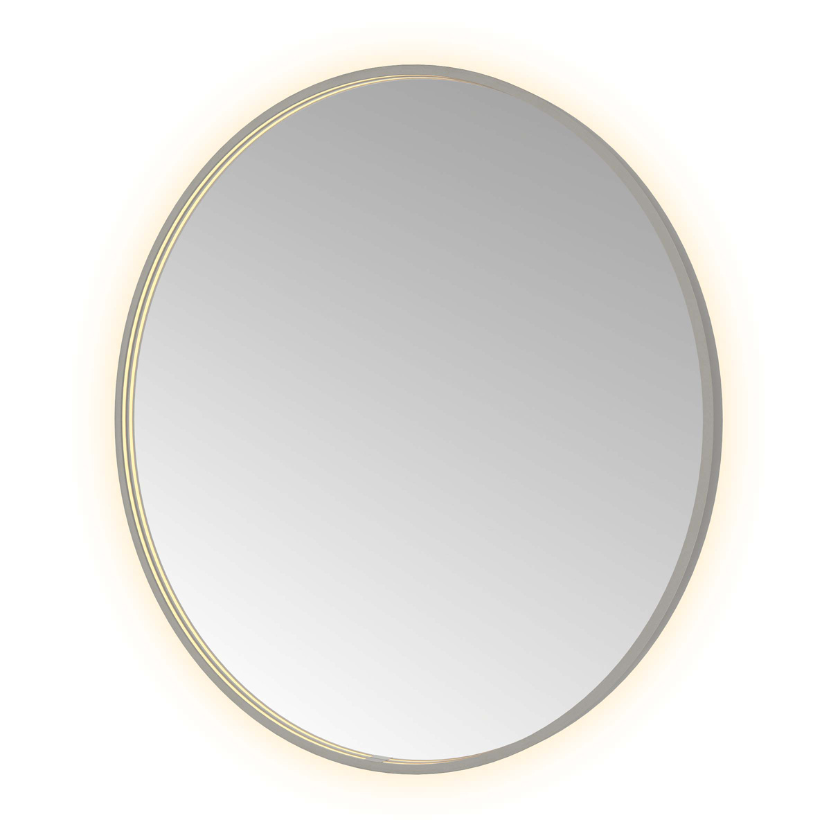 Hotbath &More Round spiegel 100cm geborsteld gunmetal PVD