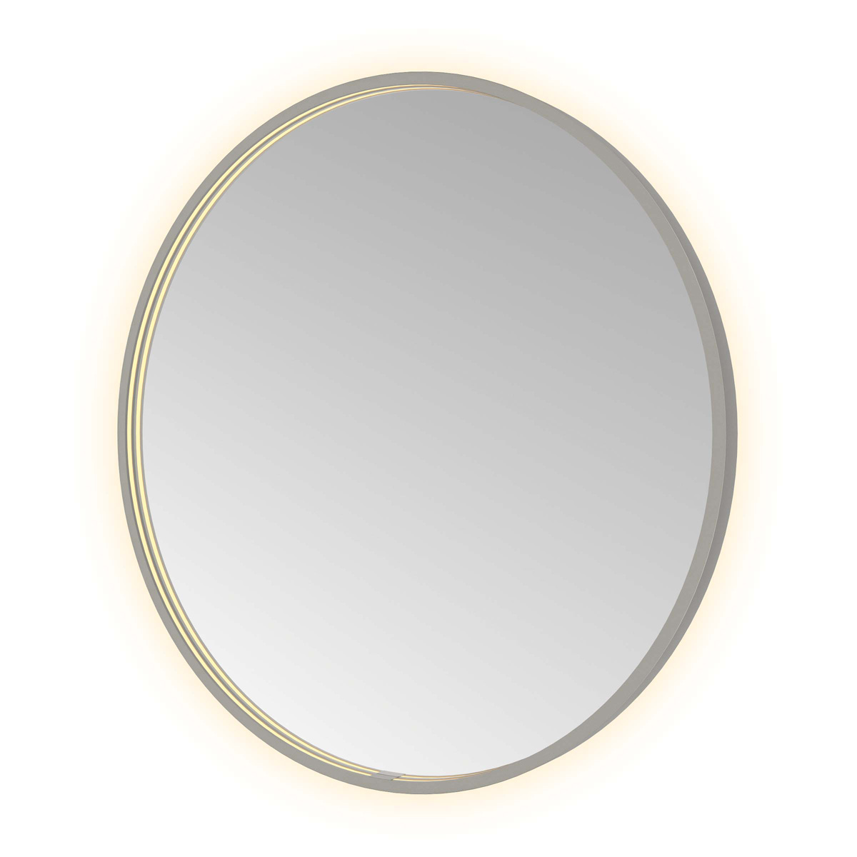 Hotbath &More Round spiegel 80cm geborsteld gunmetal PVD