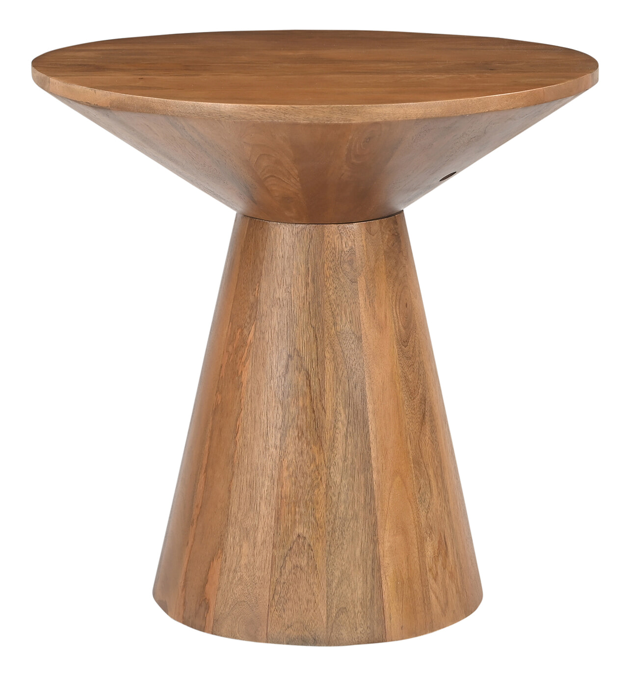 Artistiq Living Artistiq Ronde Bijzettafel Elicia Mangohout, 60cm - Bruin