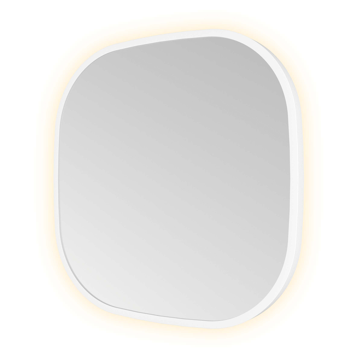 Hotbath &More Contour spiegel deens ovaal 40x40cm wit mat