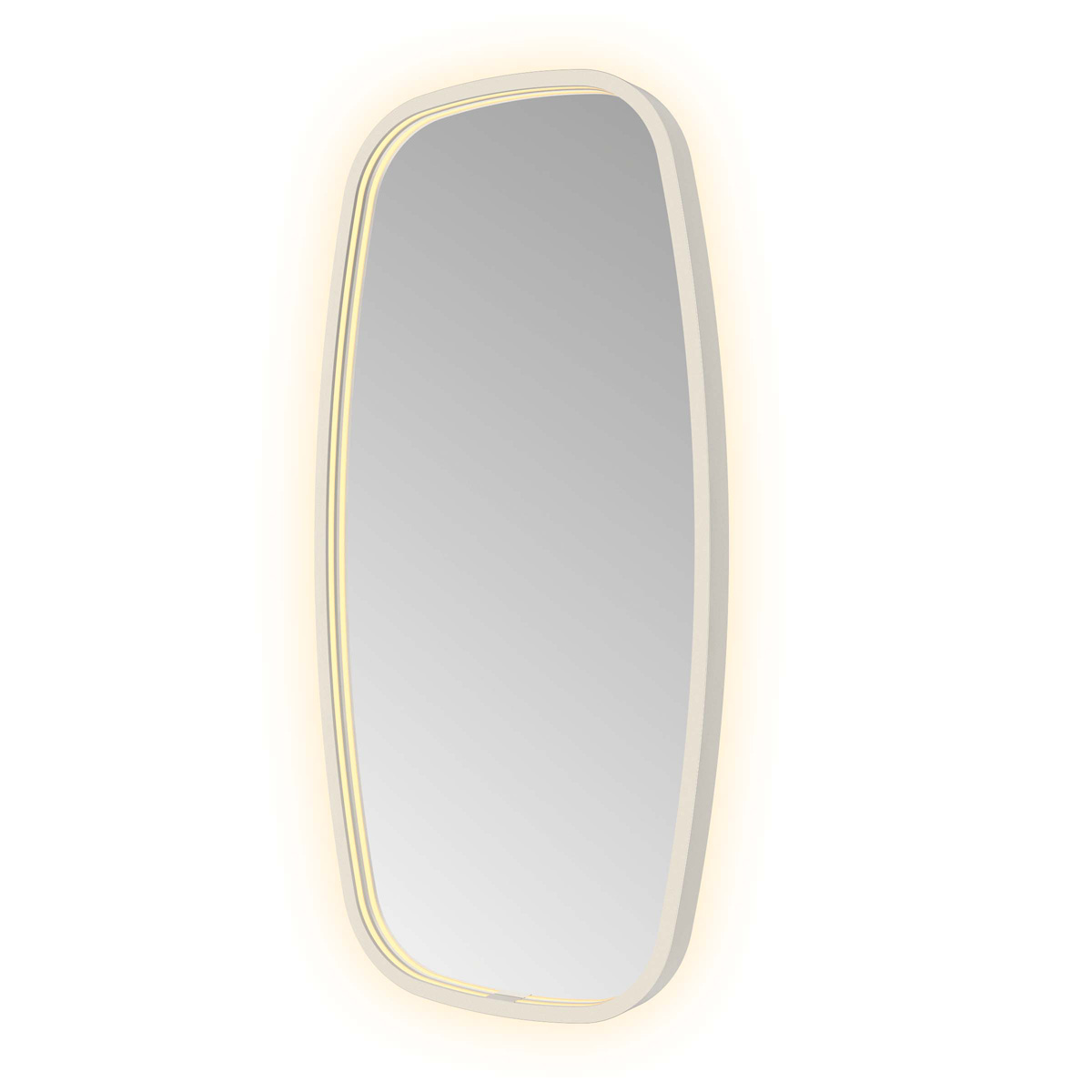 Hotbath &More Contour spiegel deens ovaal 40x80cm RVS