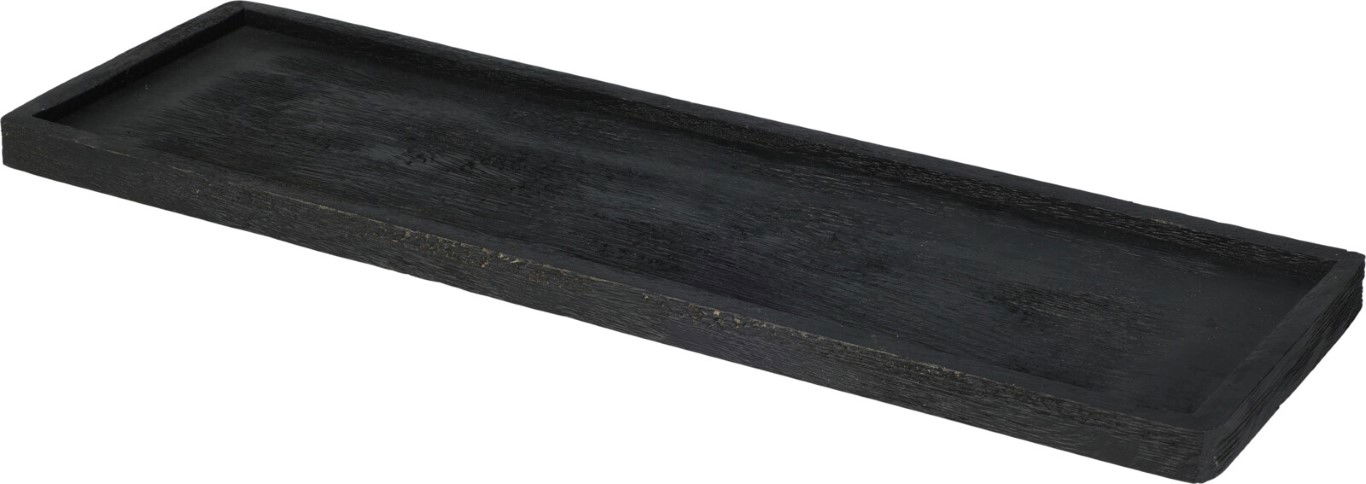 Nampook Tray Acacia Wood Zwart 45 cm - 