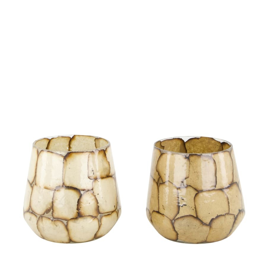 Dijk natural collections Kaarshouder glas l9b9h12 cm mix - 