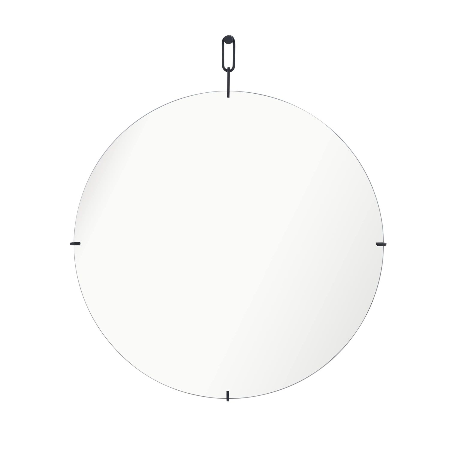 Inspire Spiegel  Medal Zwart 50 Cm