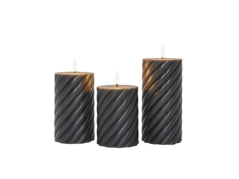Annas collection Buitenkaars swirl s3 grijs - 