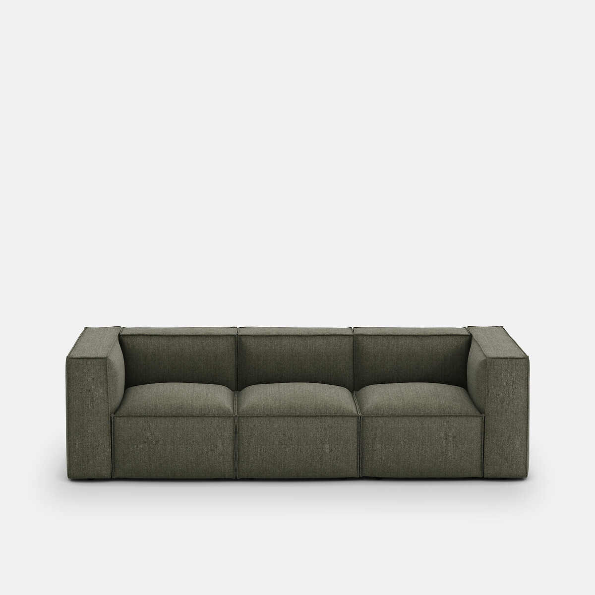 LA REDOUTE INTERIEURS Modulaire zetel, 3-zit, getextureerde stof, Seven