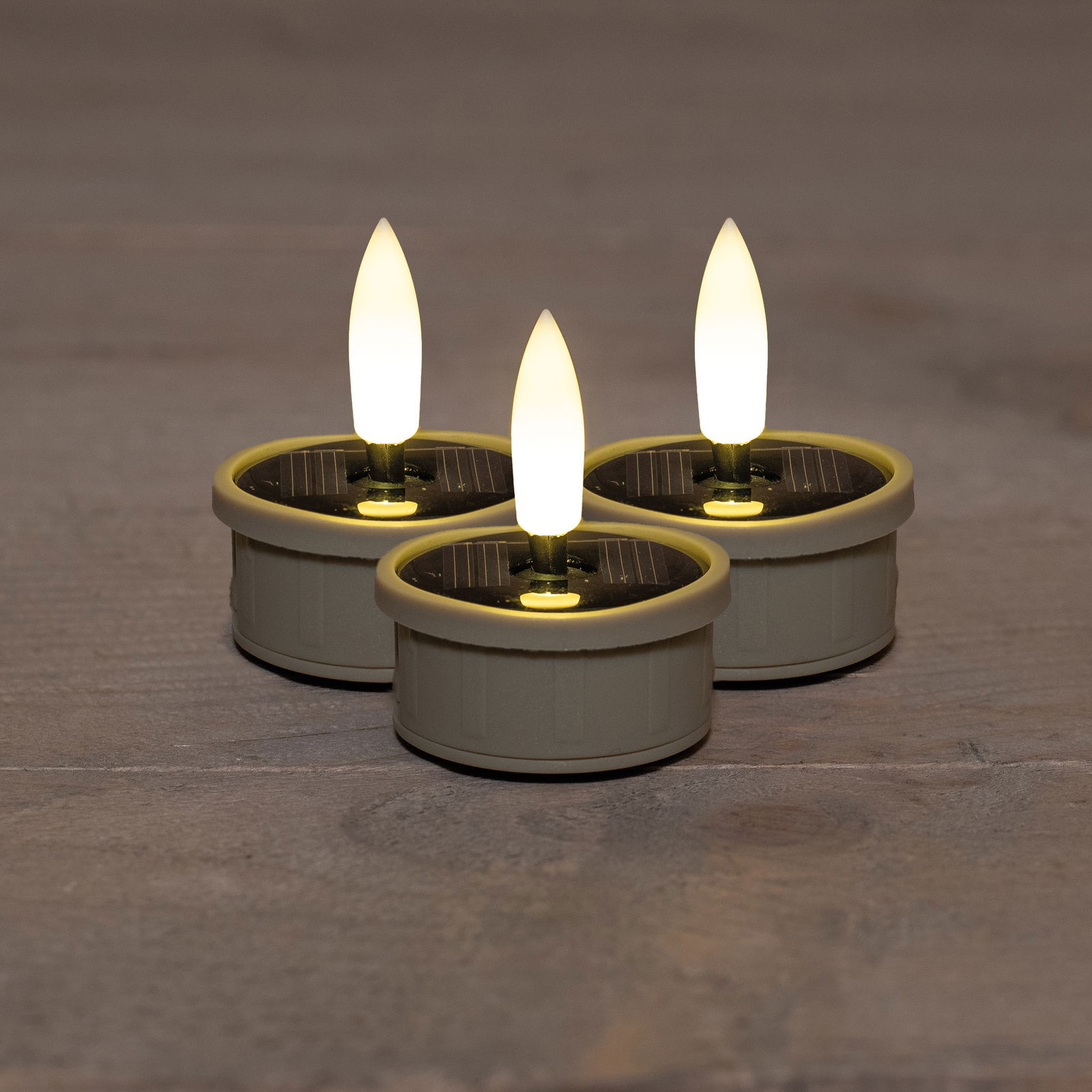 Annas collection Solar theelicht 3d lont zand s3 - 